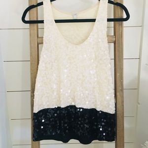 J. Crew sequin top